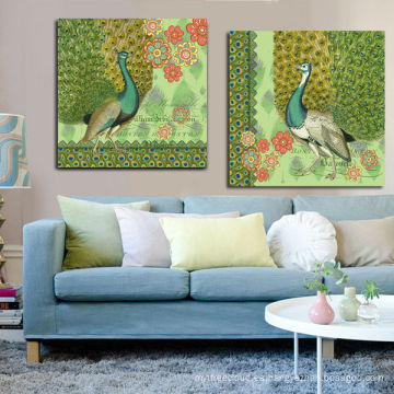 Wall Art Peacock Pintura Lienzo para Home Deco